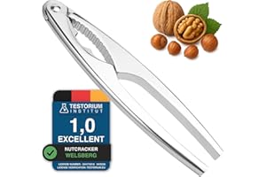 Welsberg Dziadek do orzechów, metalowy otwieracz do orzechów, dziadek do orzechów laskowych z ergonomicznym uchwytem, dziadek do wszystkich rodzajów orzechów, dziadek do homarów, dziadek do krabów