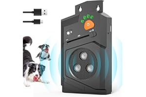 Honey Paws Antibell Ultraschall Gerät Hunde – Auto Anti Bell Gerät Hunde mit 3 Modi, Hund bellen stoppen, Ultraschall Hundeabwehr wasserdicht, Reichweite 15m, USB aufladbar Bellstopp