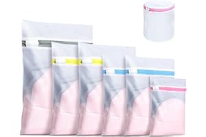 EOAMGO 7 Stück Wäschenetz für Waschmaschine, Wäschenetze Mit Reißverschluss, Wäschenetz groß, Wäschesack Wäschebeutel für Empfindliche Wäsche