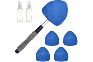 MIGIFTDY Szczotka Do Mycia Samochodów Wycieraczka Wycieraczka Samochodowa Zdejmowane Szczotki Teleskopowe z 4 podkładkami Mikrofibra i 2 Butelki Wody