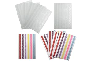 LUENHEGO Photo Corner Stickers 1020PCS Self-Adhesive Photo Corners Picture Mounting Corner Stickers for Scrapbook, Albums, Journal, 5 Sheets Transparent and 5 Sheets Multicoloured