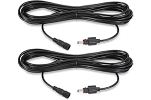 CORESLUX 2 Pack 5M Câble Rallonge pour Spot Solaire Exterieur Cable d'Extension étanche IP65 Uniquement pour Projecteur Solaire 2 en 1