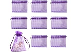 AIEIEII 40 Pcs Empty Lavender Bags, Small Drawstring Pouch Small Mesh Bags Drawstring, Jewellery Pouch Applicable to for Wardrobes Suitable for Pillows Cars Shoe Cabinets Cupboards Bathrooms