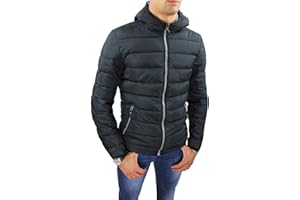 Evoga Giubbotto piumino uomo invernale casual impermeabile con cappuccio