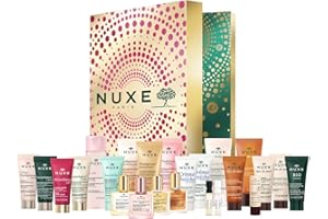 NUXE - Coffret Calendreir de l'Avent Soin - 24 surprises pour un Noël en beauté et vivez une expérience sensorielle unique - Edition Limitée