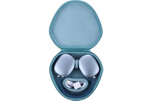 Peyyargo Twardy futerał do przenoszenia z trybem uśpienia, zamiennik bezprzewodowych słuchawek nausznych Apple AirPods Max (jasnoniebieski)