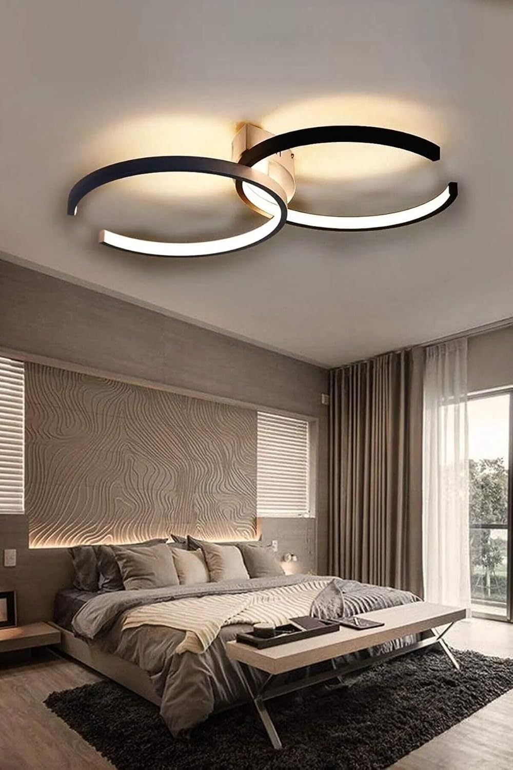 Sole Modern Tasarım Salon - Mutfak - Hol Beyaz Led 3 Lü Avize (Beyaz) - Görsel 10