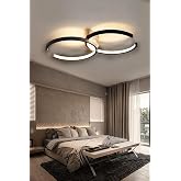 LEGACY Duru Modern Tasarım Siyah Renk Salon Mutfak Hol Beyaz Led 2 Li Avize Siyah 55 x 35