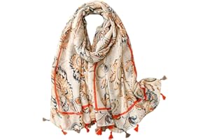 FAIRYGATE Femmes Foulards Coloré Foulard Imprimé Léger et Confortable Châles Echarpes femme