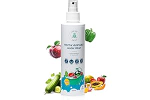 ‎OLIVEBIRD Natürlicher Obstreiniger Spray für Obst und Gemüse, frei von Phosphaten, Gemüsereiniger aus natürlichen Zutaten, 250 ml
