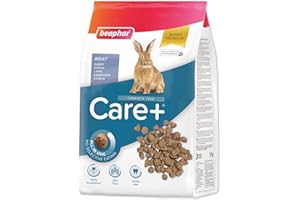 Beaphar - Care+ Pienso Super Premium - Comida para Conejos - 1,5kg - Todo en Uno - Pienso Alto en Fibra - Desgaste de los Dientes y Salud Dental - Alimentación Extrusionada