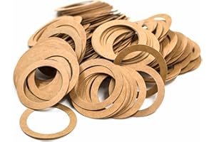 KINETICS LINE Junta Plana 1 1/4 Pulgada (56 x 42 x 0.5 mm) 100 Piezas de Técnico Prensado Cartón para Elementos Radiadores de Hierro Fundido (hasta 110°C)