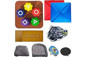 DORIMI 2025 Gonggi Korean Game Set, Stone Catching Game with Gonggi Stones, Portable Gong Gi Toy for Hand-Eye Coordination Training (1 Set)