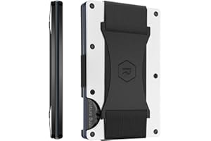 THE RIDGE Ridge Wallet for Men - Slim Minimalist Compact Wallet, RFID Protected Front Pocket Wallets for Men, Integrated Cash Strap Card Holder