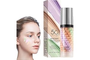 MrCuvaryas Primer per trucco con SPF 50,primer professionale per il viso a prova di sole,crema isolante idratante,correttore di colore,primer per trucco,impermeabile e di lunga durata (Sun-Proof)