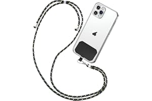 Drucilla Tour de Cou Telephone Universelle Cordon Telephone Collier Longe Réglable, Lanières de Téléphone en Bandoulière Portable avec Patchs pour Cou et Poignet pour Téléphone et Porte-clés