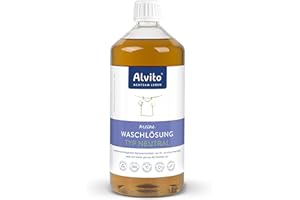 Alvito Öko Waschlösung 1,0 l (Typ Neutral) - Für Allergiker und Babys
