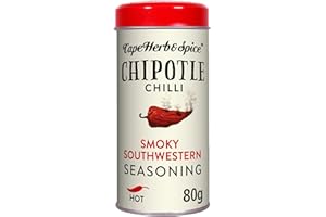 Cape Herb & Spice - Assaisonnement Chipotle - Piment - Épicé - Idéal pour les barbecues fumés du sud-ouest - 80 grammes