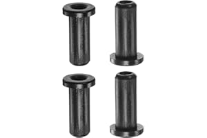 QUARKZMAN 4pz Flangiato Manicotto Cuscinetti 6mm Foro 10mm OD 28.5mm Lunghezza Nylon Boccole per Albero Bianco