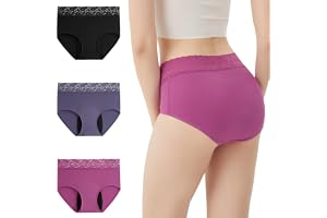 OEIOEI periodiska underkläder stark blödning spets hög midja menstruationsunderkläder bomull 3-pack
