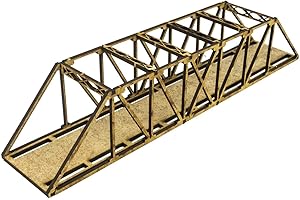 WWS WAR WORLD SCENICS War World Scenics - Puente vía única Tipo Girder Escala N en DM 200mm - Elige Color - Modelismo Ferroviario, Maquetas, Dioramas