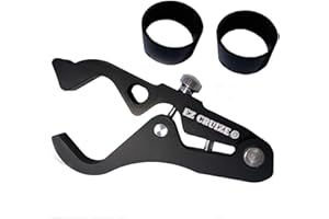 CherryPic Junction Heavy Duty EZ Cruize V-2.0 - Motorcycle Cruise Control - Universal Throttle Assist - Wrist/Hand Grip Lock Clamp - Bigger and Better (Black)