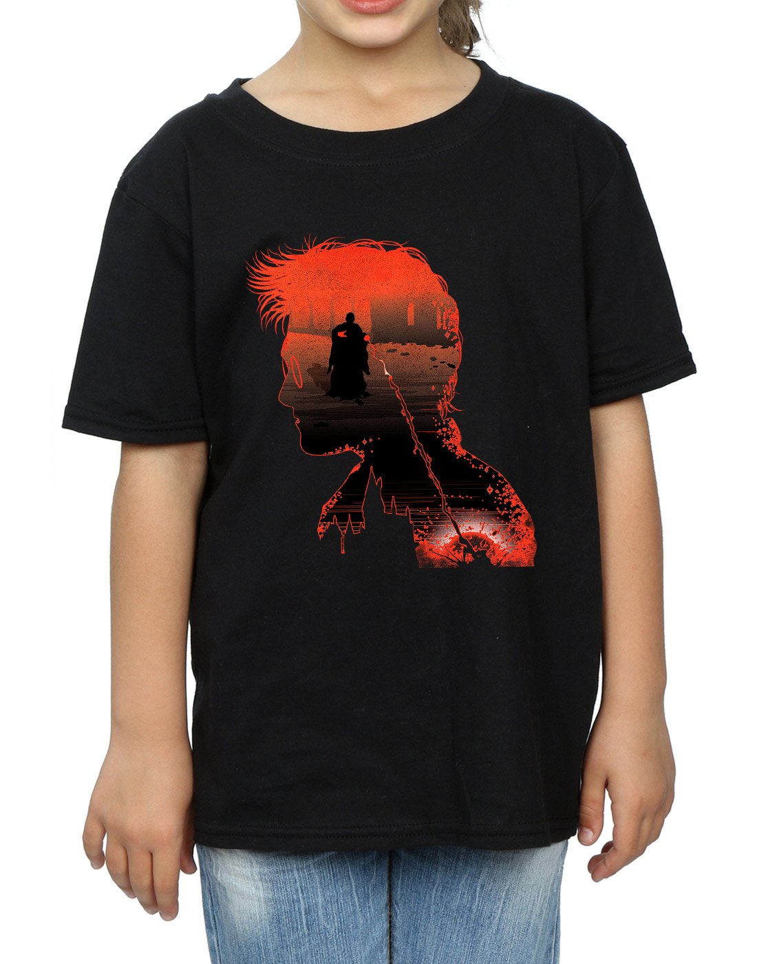 Absolute-Cult-Harry-Potter-Mdchen-Battle-Silhouette-T-Shirt