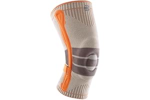 BAUERFEIND Kniebandage zum Wandern „Outdoor Knee Support“, 1 Unisex Wanderbandage zur Wanderausrüstung, Rechts & Links tragbar, Individuell einstellbarer Strap, Merino Wolle