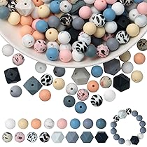 104 Silikon-Buchstabenperlen Set – Mit Herz & Stern, Ideal Für DIY-Schmuck & Schlüsselanhänger