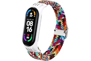 CHULN Cinturino Compatibile Per Xiaomi Mi Band 6/5/4/3, Nylon Elastica Sportiva Cinturino per Xiaomi Mi Band 6/Xiaomi Mi Band 5/Xiaomi Mi Band 4/Xiaomi Mi Band 3/Amazfit Band 5.