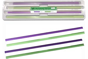 BELEON GOODS FOR LIFE BELEON Dental Strips Abrasive for Polishing - Coarse Medium Kit 60pcs 4mm x 150mm - Finishing Teeth File - Grinding Sanding Strips, Tooth Polisher