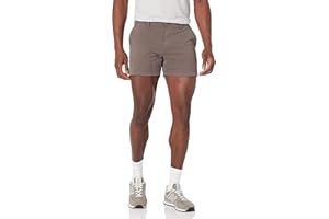 Amazon Essentials Short Chino Confortable et Extensible Coupe Slim 13 cm sans Pinces (Anciennement Goodthreads) Homme