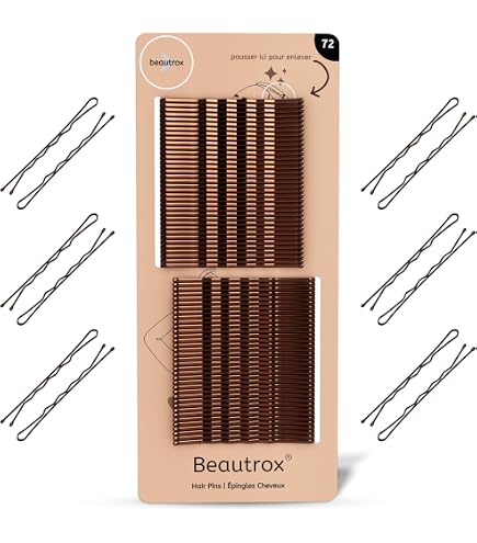 Lot De 50 Pinces à Cheveux Noires - 25 De 5cm + 25 De 7cm - Métal - Neuf Avec étiquettes