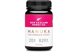 New Zealand Honey Co. Miele di Manuka MGO 829+ / UMF 20+ | Attivo e lordo | Prodotto in Nuova Zelanda | 500g