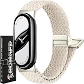 Rongep [&Ouml;rg&uuml; Loop] Xiaomi Mi Band 10/9/8 ile Uyumlu Kordon Manyetik Toka Mekanizmalı Yumuşak ve Konforlu Smart Band10 Kordon 