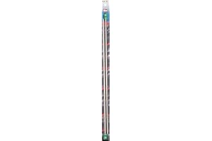 Prym Aiguilles à Tricoter en Aluminium Argenté 40 cm 4,50 mm, 4,5 mm, Set de 2 Pièces