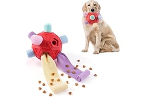 Tesytto Chewers, giocattolo da masticare per cani, interattiva, durevole, per cani, per la ricerca di cibo, tappetino da fiuto, allenamento per alleviare e stimolare la noia (unicorno rosa)