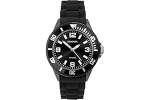 Sekonda Boys 35mm Outback Classic Analogue Display Watch Waterproof 50m Rotating Bezel Silicone Strap