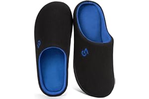 VeraCosy Hombre Zapatillas casa de espuma con memoria de dos tonos