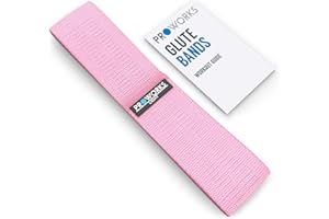 Bandes pour Fessiers Proworks, Bandes de Résistance pour Jambes et Fessiers, avec livret d'entraînement, Bandes élastiques Anti-dérapantes pour Homme et Femme - Lot 1 / 2 / 3