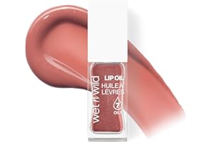 wet n wild Lip Oil, Gloss Labbra Nutriente e Non Appiccicoso Arricchito con 7 Oli Naturali, Formula Leggera e Rimpolpante per un Effetto Lucido Specchiato, Cocoa Rose
