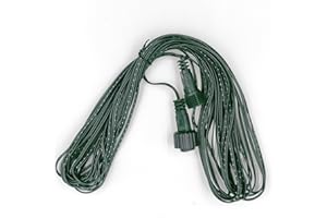 Luccika Cavo Prolunga da 10 Metri per stringhe di Luci LED Luccika Home a 31V/36V, Connettore Maschio e Femmina con guarnizioni, IP44, Uso Interno ed Esterno (Verde)