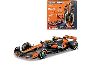 Bburago Model Kit McLaren MCL38 (2024) #4 Norris 1:24 Scale, 42-Piece Assembly Kit, Detailed F1 Replica with Official Licence