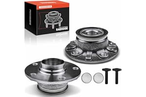 Frankberg 2x Kit de rodamientos de ruedas Eje trasero Compatible con Golf VI 5K1 2008-2013 Golf VII 5G1 BE1 2012-2020 A3 8P7 2008-2013 A3 Sportback 8PA 2004-2013 Leon 1P1 Sustituir# 1K0598611