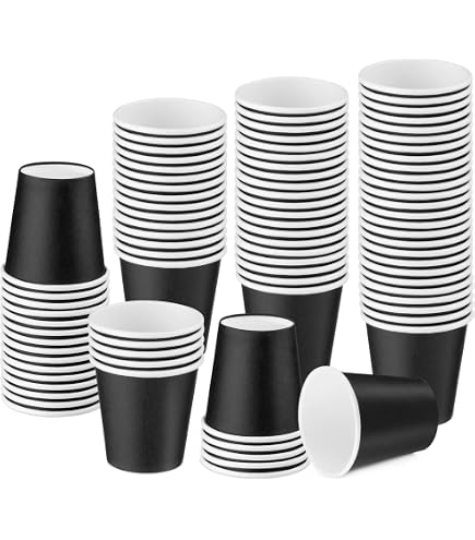 Einwand-Pappbecher (12 Oz / 90 Mm) – 50 Stück | Mit PE-Beschichtung Für Heiß- & Kaltgetränke