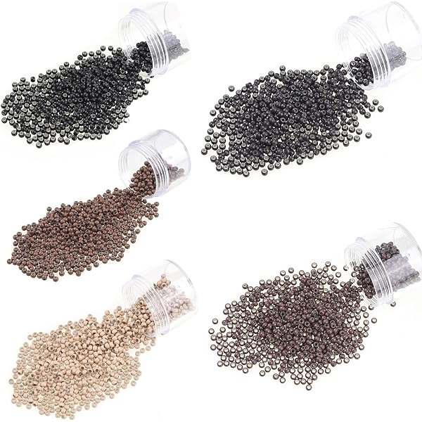 Copper Micro Rings Nano I-Tip Extension Rings 500/1000 Pcs Nano Copper Micro Rings With ...