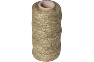 GREENGERS - Ficelles de jardinage, Ficelle de Sisal en fibre naturelle - 1 Bobine - Longueur : 50M -Idéal pour lier,nouer,attacher - Adapté pour structurer des plantes grimpantes,Loisirs créatifs DIY