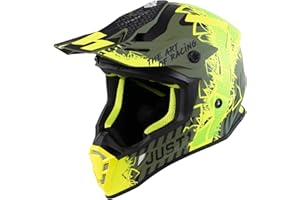 JUST 1 HELMETS JUST 1 Casco Moto Integrale Motocross Casco Enduro Omologato ECE