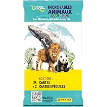 Panini - Incroyables Animaux Du Monde, Lot De 20 Pochettes De