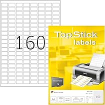 160 Etichette Adesive Bianche 56x16 Mm - 10 Fogli Con Angoli Arrotondati, Per Scrivere Con Qualsiasi Penna - Foto 7